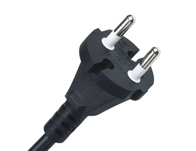 K02 KC認證10A兩極工具插頭電源線，KC認證工具插頭,韓規10A兩芯插頭，QIAOPU,韓規電源線