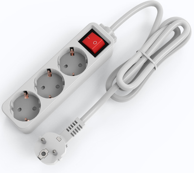 E10-3 &nbsp;QIAOPU歐式帶開關拖線板