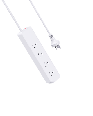 AU01澳規4孔無開關普通插線板