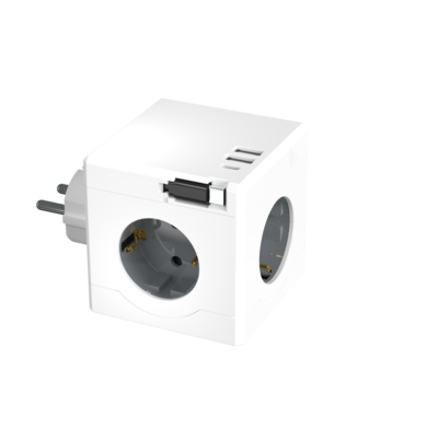 E15C-P &nbsp;(帶73cm充電線)QIAOPU &nbsp;歐式魔方插座，帶USB和TYPE C端口